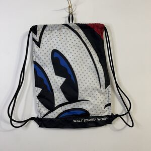 Walt Disney World Mickey & Minnie Mouse Faces Drawstring Cinch Backpack